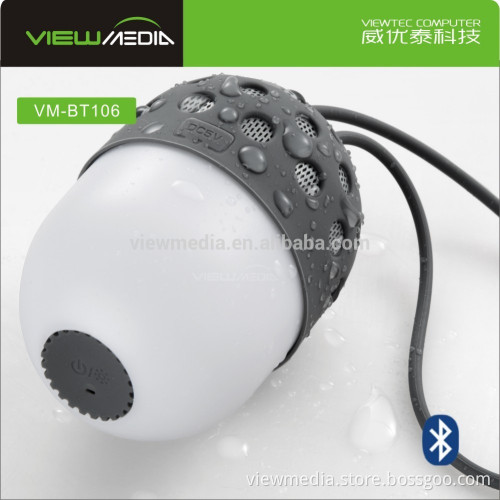 Hands free small led bulb round Bluetooth firefly speaker for mobile phone